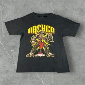 Vintage‎ Small Soldiers Shirt Kids XXL Black 90s 1998 Archer Action Comedy Movie